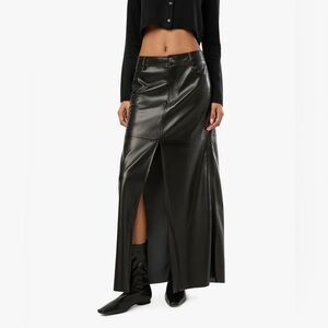 WEWOREWHAT Vegan Leather Maxi Skirt